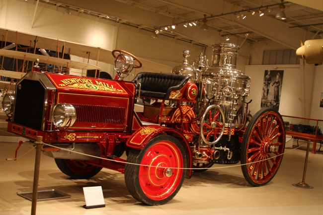 Early American LaFrance fire truck